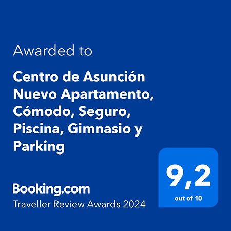 Centro De Asuncion Nuevo Apartamento, Comodo, Seguro, Piscina, Gimnasio Y Parking Kültér fotó